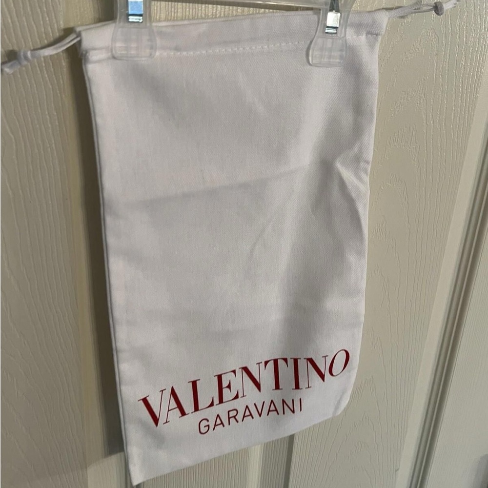 Valentino Garavani White Bag with Red Logo
